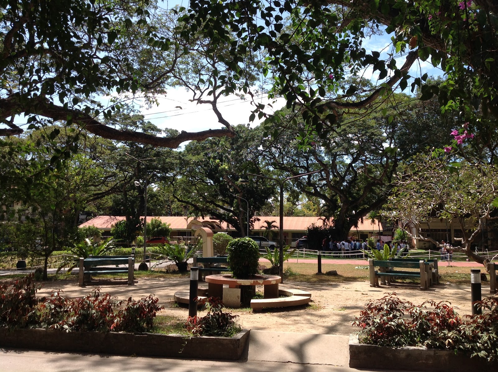 Silliman’s campus grounds provide a respite for students shuttling between classes