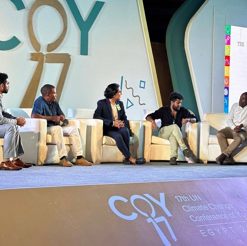Young leaders engaging in discussions on the COY 17 main stage