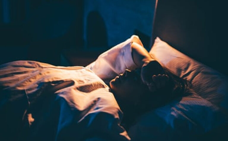 a person sleeping